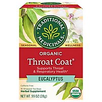 Traditional Medicinals Organic Throat Coat Eucalyptus Herbal Tea Bags - 16 Count - Image 3