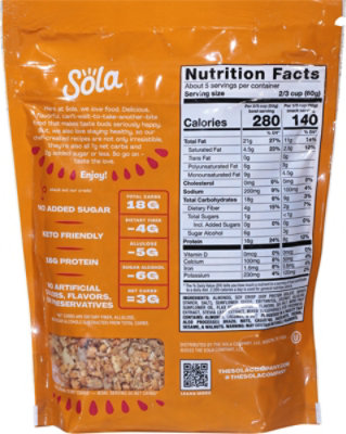 The Sola Company Vanilla Almond Granola - 11 Oz - Image 6