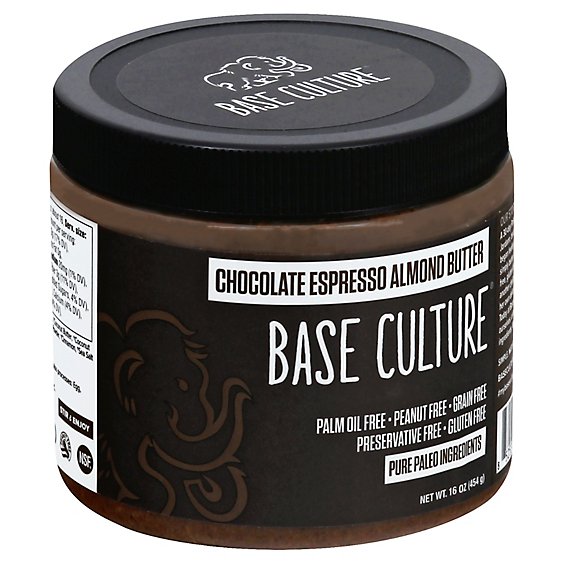 Base Culture Almond Butter Chocolate Espresso - 16 Oz