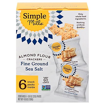Simple Mi Crackers Snkpk Sslt Almnd - 4.8 Oz - Image 3