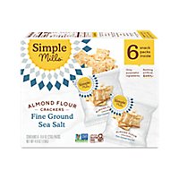Simple Mi Crackers Snkpk Sslt Almnd - 4.8 Oz - Image 1