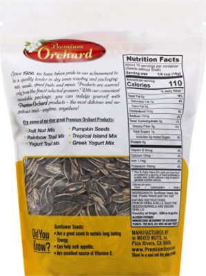 Premium Orchard Sunflower Seeds Roasted With Sea Salt - 14 Oz - Image 5