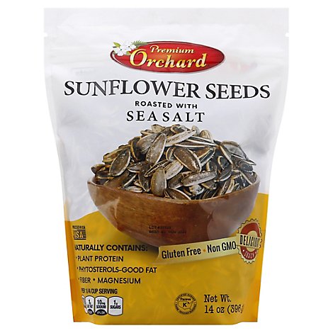 Premium Orchard Sunflower Seeds Roasted With Sea Salt - 14 Oz