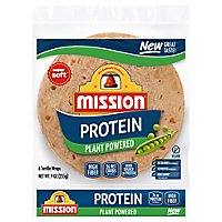Mission Tortilla Wraps Protein Plant Powered Super Soft 6 Count - 9 OZ - Image 1