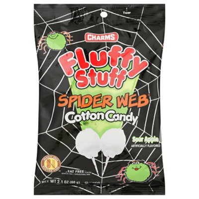 Charms Cotton Candy Fluffy Stuff Spider Web - 2.1 Oz