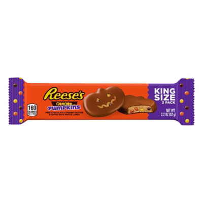 Hersheys Reeses Pumpkin with Reeses Pieces King Size - 2.2