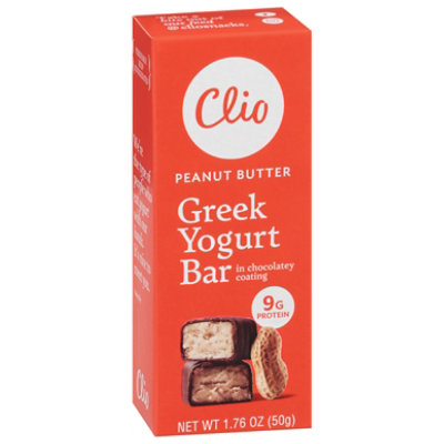  Clio Yogurt Bar Greek Peanut Butter - 1.76 Oz 