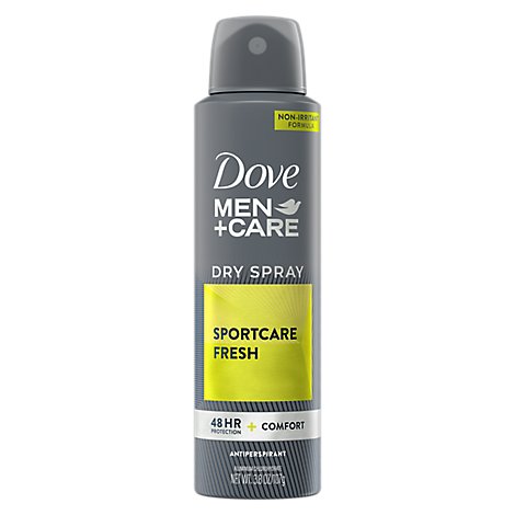 Dove Men+Care Antiperspirant Deodorant Dry Spray Sport Care Active+Fresh - 3.8 Oz