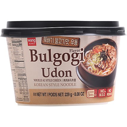 Wang Bowl Udon Korean Bulgogi Flavor - 8.8 Oz - Image 2