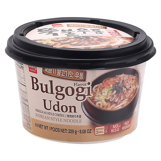 Wang Bowl Udon Korean Bulgogi Flavor - 8.8 Oz