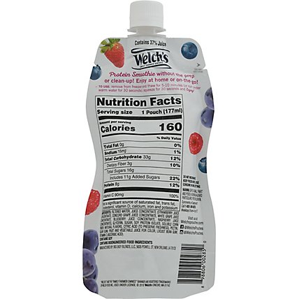 Welchs Smoothie Mixed Berry Drink In A Pouch - 6 Fl. Oz. - Image 6