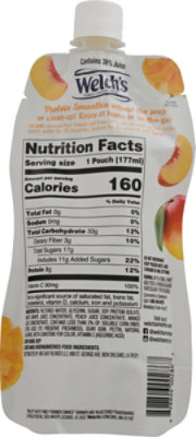 Welchs Smoothie Peach Mango Drink In A Pouch - 6 Fl. Oz. - Image 6