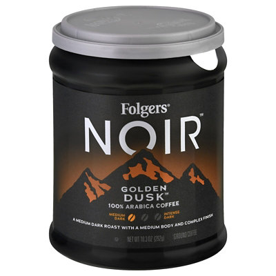 Folgers Noir Coffee Ground Arabica Golden Dusk - 10.3 Oz - Image 4