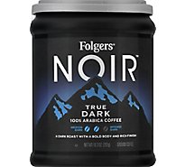 Folgers Noir Coffee Ground Arabica True Dark - 10.3 Oz