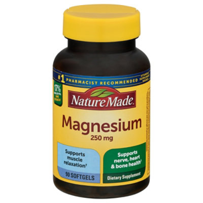 Nature Made Magnesium Soft Gels 250 mg - 90 Count