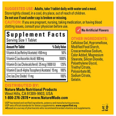 Nature Made Super C Immune Complex Tablets - 60 Count - Image 4