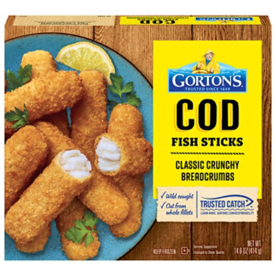 Gorton's Crunchy Panko Breadcrumbs Cod Fish Sticks - 14.6 Oz - Image 3