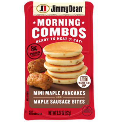 Jimmy Dean Morning Combos Mini Maple Pancakes and Maple Sausage Bites - 3.27 Oz. - Image 2