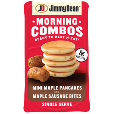 Jimmy Dean Morning Combos Mini Maple Pancakes and Maple Sausage Bites - 3.27 Oz.