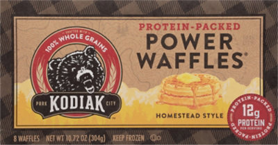 Kodiak Cakes Power Waffles Homestyle 8 Count - 10.72 Oz - Image 2