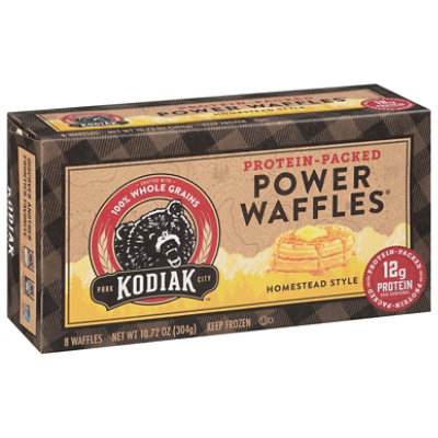 Kodiak Cakes Power Waffles Homestyle 8 Count - 10.72 Oz