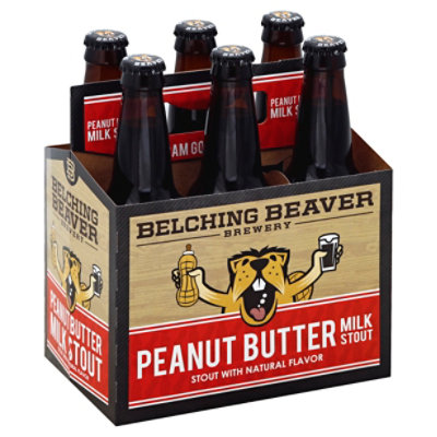 Belching Beaver Brewery Beer Milk Stout Peanut Butter Bottles - 6-12 Fl. Oz. - Image 1