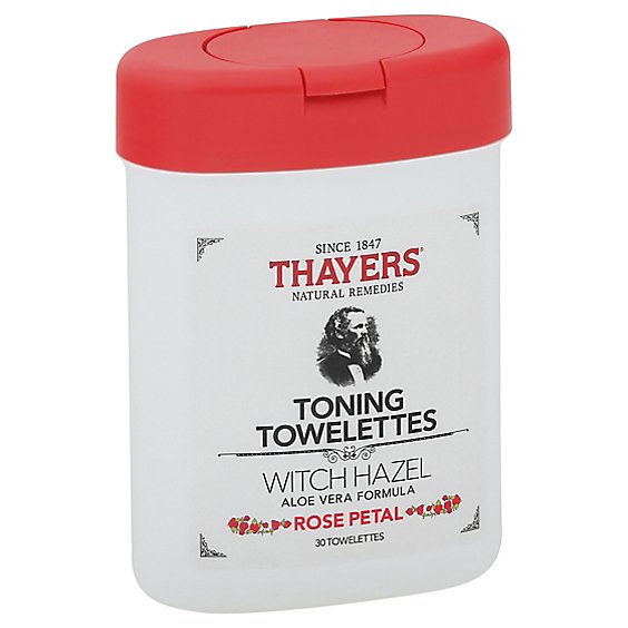 Thayers Petal Toning Towelettes - 30 Count