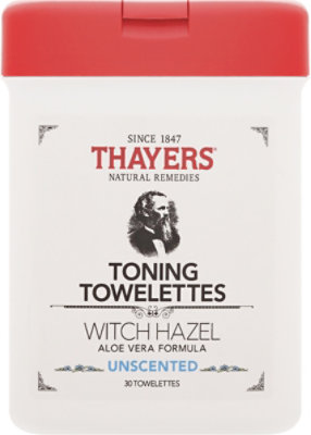 Thayers Unscented Toning Towelettes - 30 Count - Image 2