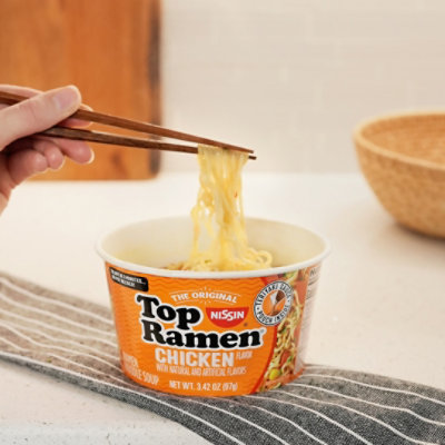 Nissin Top Ramen Bowl Chicken - 3.421 Oz - Image 4