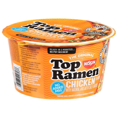 Nissin Top Ramen Bowl Chicken - 3.421 Oz - Image 2