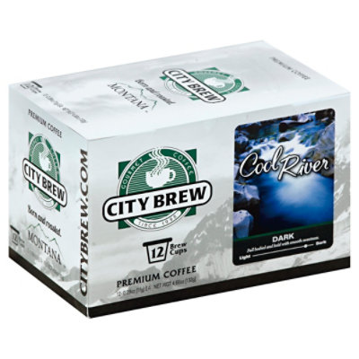 City Brew Coffee Premium Dark Cool River - 12-0.39 Oz - Image 1