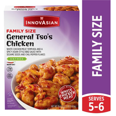 InnovAsian Cuisine Entrees General Tsos Chicken Medium Spicy Family Size - 36 Oz