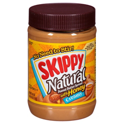 Skippy Peanut Butter Spread With Honey Creamy - 26.5 Oz