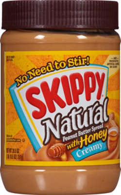 Skippy Peanut Butter Spread With Honey Creamy - 26.5 Oz - Image 2