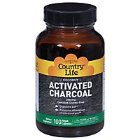 Country Life  Charcoal 260mg - 100 Count - Image 3