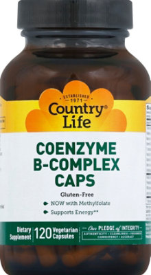 Country Life Coenzyme B Complex Vegetarian Capsules - 120 Count - Image 2