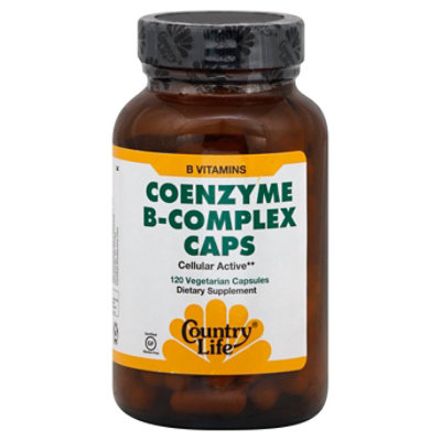 Country Life Coenzyme B Complex Vegetarian Capsules - 120 Count - Image 1