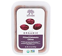 Divina Olives Kalamata Pitted Organic - 4.2 Oz