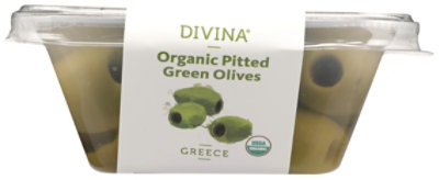 Divina Organic Pitted Green Olives - 4.2 Oz - Image 5