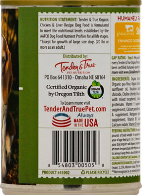 Tender An Dog Fd Wet Chkn Liver - 12.5 Oz - Image 3