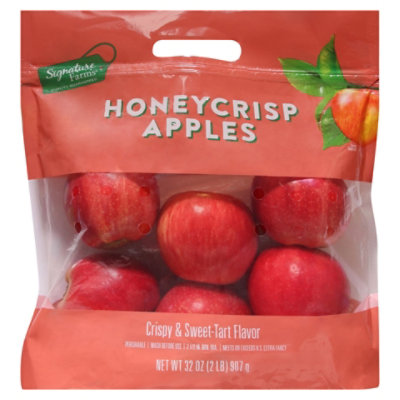 Signature Select/Farms Apples Honeycrisp Prepacked Bag - 2 Lb