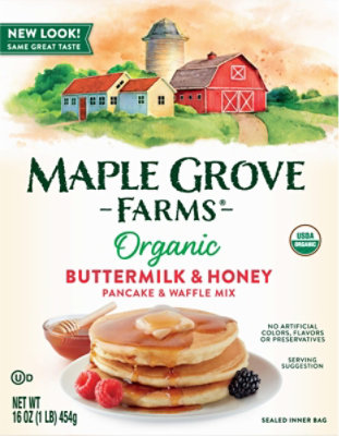 Maple Grove Farms of Vermont Organic Pancake & Waffle Mix - 16 Oz - Image 2