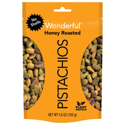 Wonderful Pistachios No Shells Honey Roasted Pistachios - 5.5 Oz. - Image 1