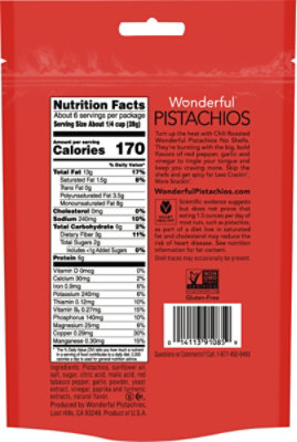Wonderful Pistachios No Shells Chili Roasted - 5.5 Oz. - Image 5