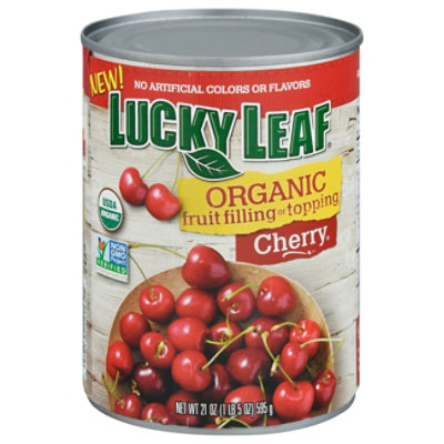 Lucky Leaf Organic Fruit Filling Or Topping Cherry - 21 Oz