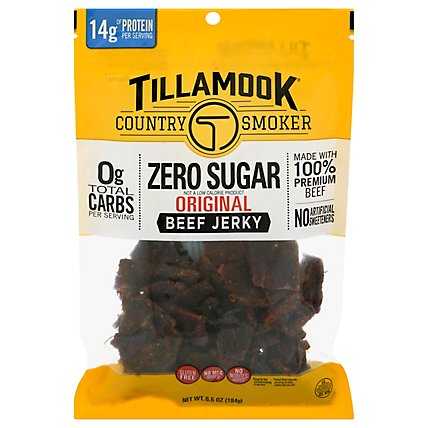 Tillamook Country Smoker Jerky Beef Zero Sugar Original - 6.5 Oz - Image 3