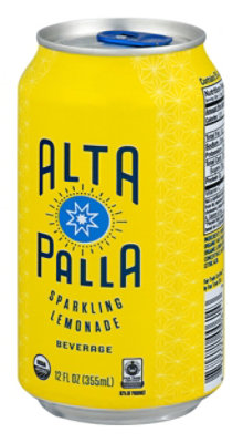 Alta Palla Certified Organic Sparkling Fruit Juice Beverage Lemonade In Can - 12 Fl. Oz. - Image 4