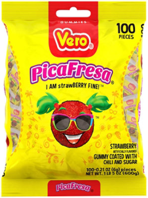 Vero Gummies Pica Fresa 100 Count - 21 Oz - Image 1