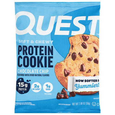 Quest Protein Cookie Chocolate Chip - 2.08 Oz - Image 2