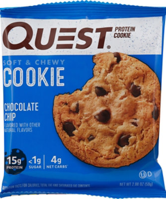 Quest Protein Cookie Chocolate Chip - 2.08 Oz - Image 1